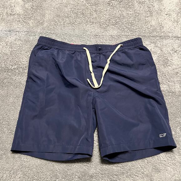Vineyard Vines Shorts Mens Medium Blue Target Swim Hybrid Performance **flaw - Picture 1 of 11